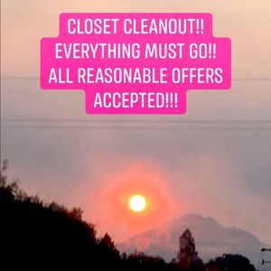 Closet clean out!! Everything must go!!!